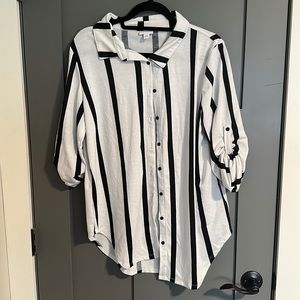LULAROE stripped button down